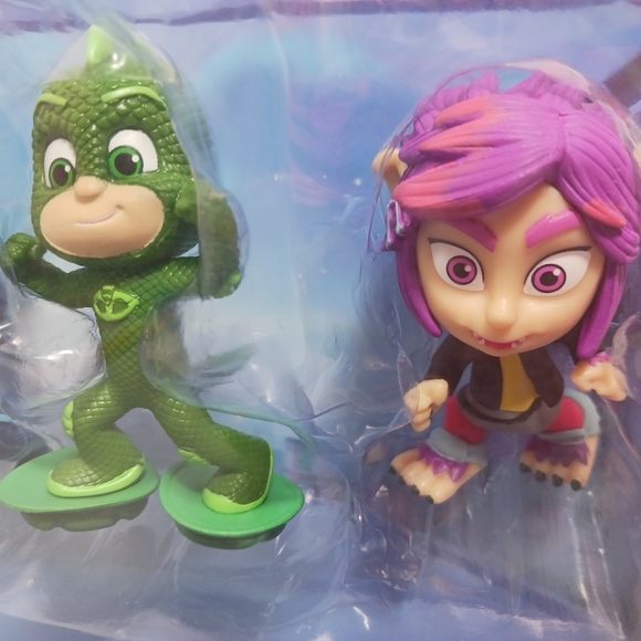 PJ MASK Collectible Figure Set  Pj Robot Gekko Catboy Owlette Rip Cake Toppers - Picture 6 of 6